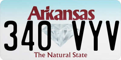 AR license plate 340VYV
