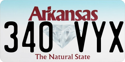 AR license plate 340VYX