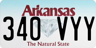 AR license plate 340VYY