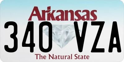 AR license plate 340VZA