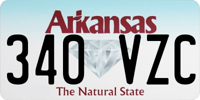 AR license plate 340VZC