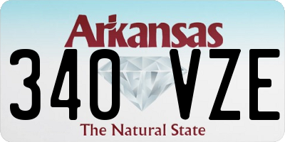 AR license plate 340VZE