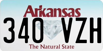AR license plate 340VZH