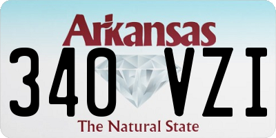 AR license plate 340VZI