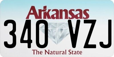 AR license plate 340VZJ