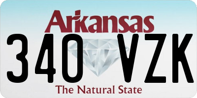AR license plate 340VZK