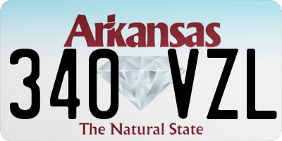 AR license plate 340VZL