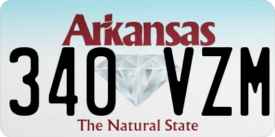 AR license plate 340VZM
