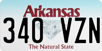 AR license plate 340VZN
