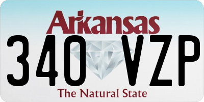 AR license plate 340VZP