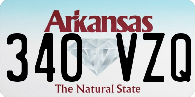 AR license plate 340VZQ
