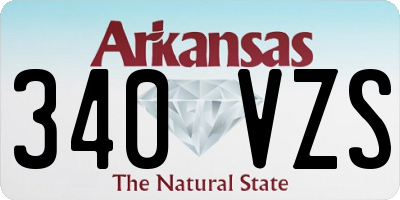 AR license plate 340VZS