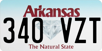 AR license plate 340VZT