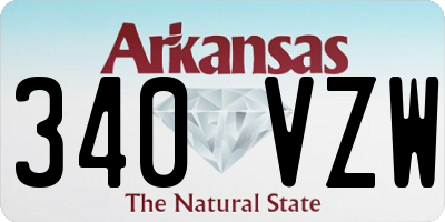 AR license plate 340VZW