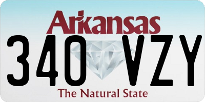 AR license plate 340VZY