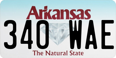 AR license plate 340WAE