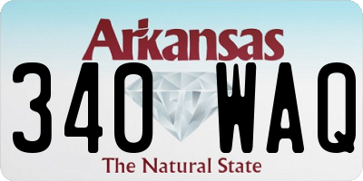 AR license plate 340WAQ