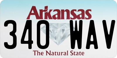 AR license plate 340WAV