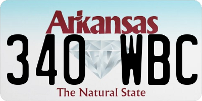 AR license plate 340WBC