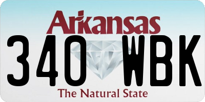 AR license plate 340WBK