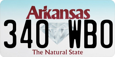 AR license plate 340WBO