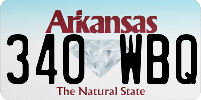 AR license plate 340WBQ