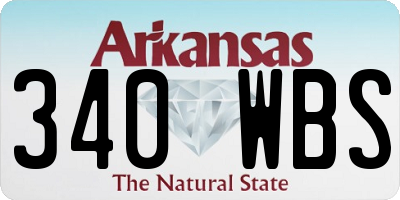 AR license plate 340WBS