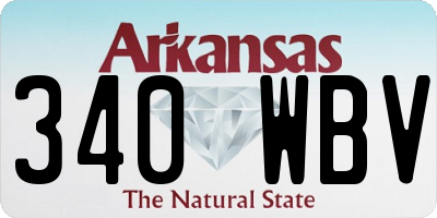 AR license plate 340WBV