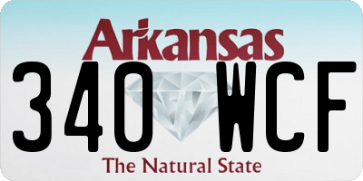 AR license plate 340WCF