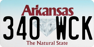 AR license plate 340WCK