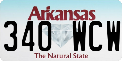 AR license plate 340WCW
