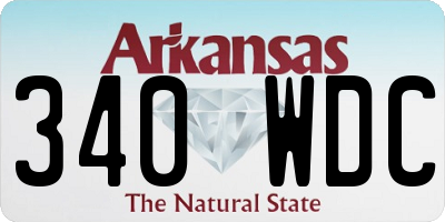 AR license plate 340WDC