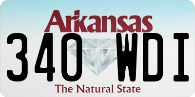 AR license plate 340WDI