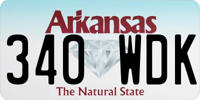 AR license plate 340WDK
