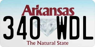 AR license plate 340WDL