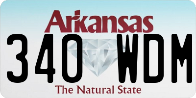 AR license plate 340WDM