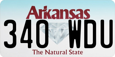 AR license plate 340WDU