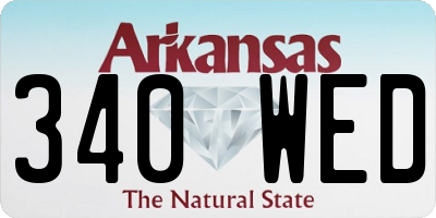 AR license plate 340WED