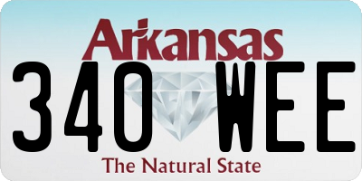 AR license plate 340WEE