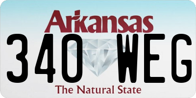 AR license plate 340WEG