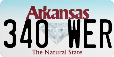 AR license plate 340WER