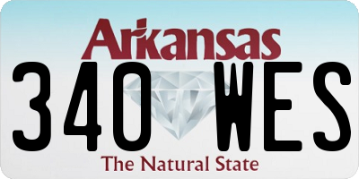 AR license plate 340WES