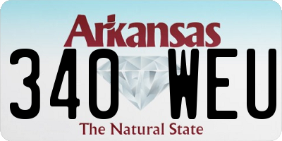 AR license plate 340WEU