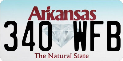 AR license plate 340WFB