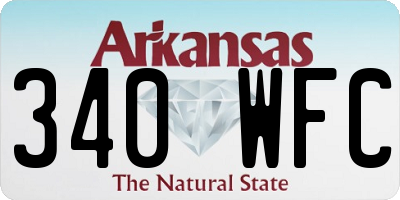 AR license plate 340WFC