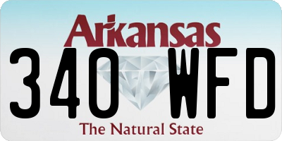 AR license plate 340WFD