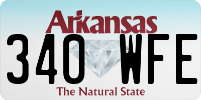 AR license plate 340WFE