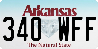 AR license plate 340WFF