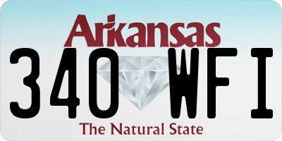 AR license plate 340WFI