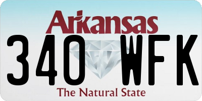 AR license plate 340WFK